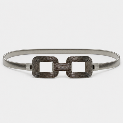 Cinto Feminino de Metal Fivela Quadrada