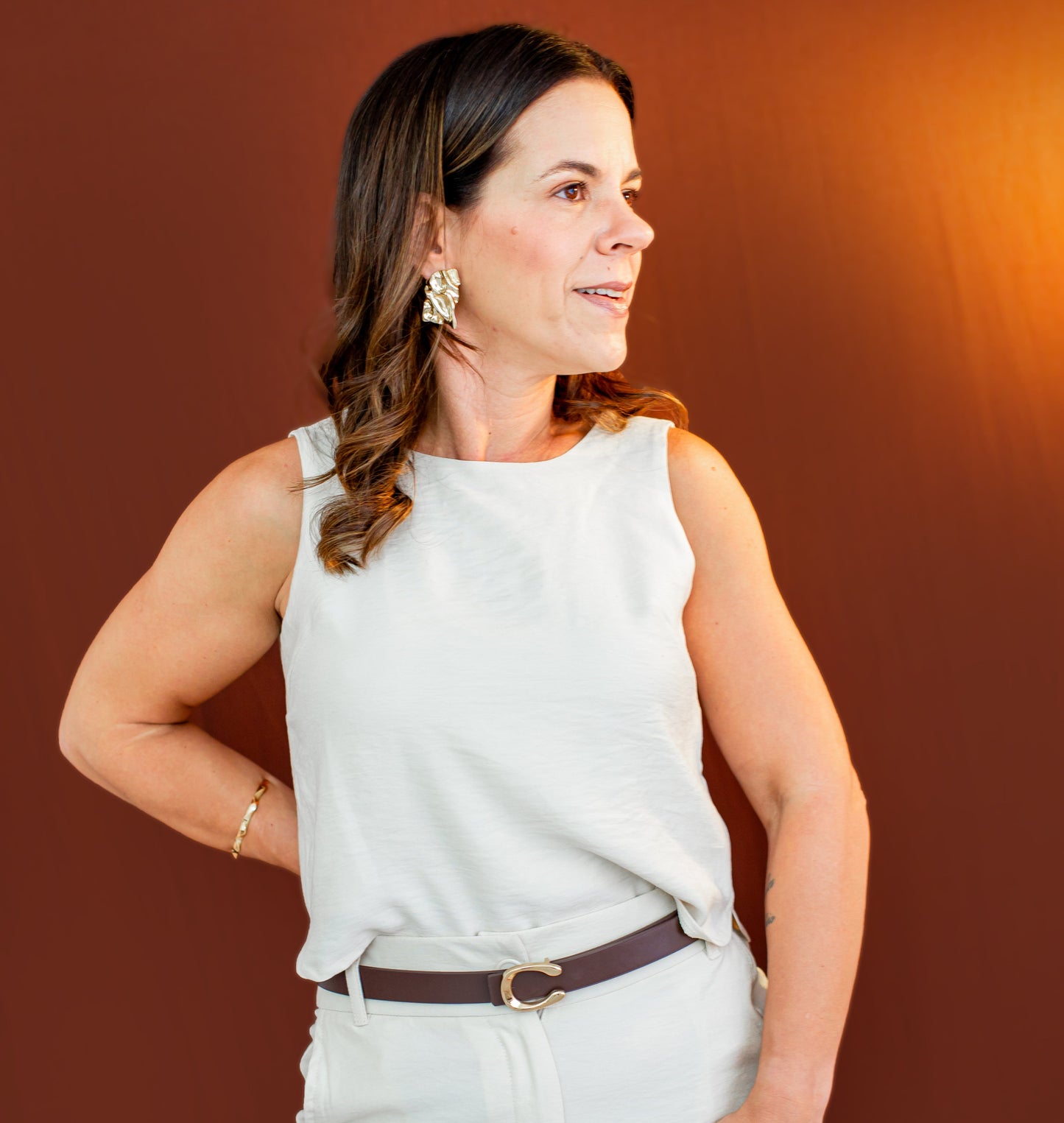 Blusa Regata Alfaiataria Minimal