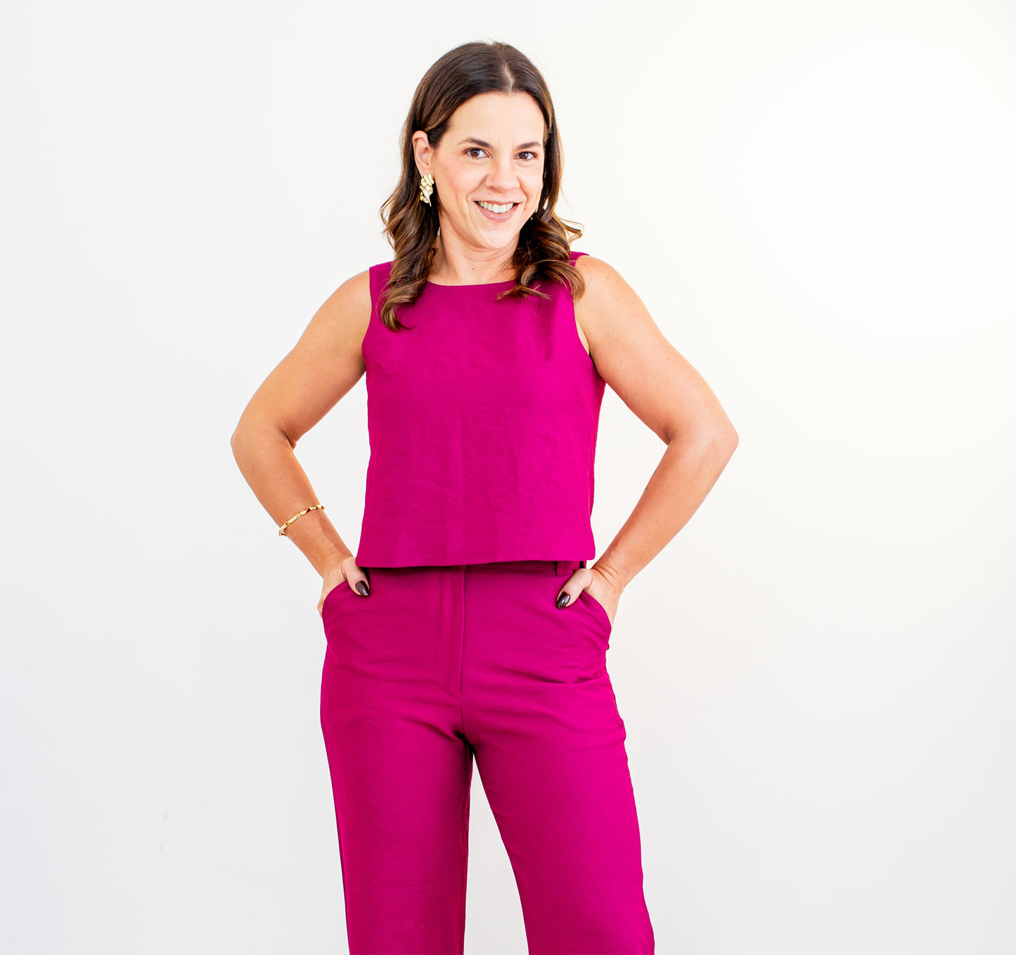 Blusa Regata Alfaiataria Minimal