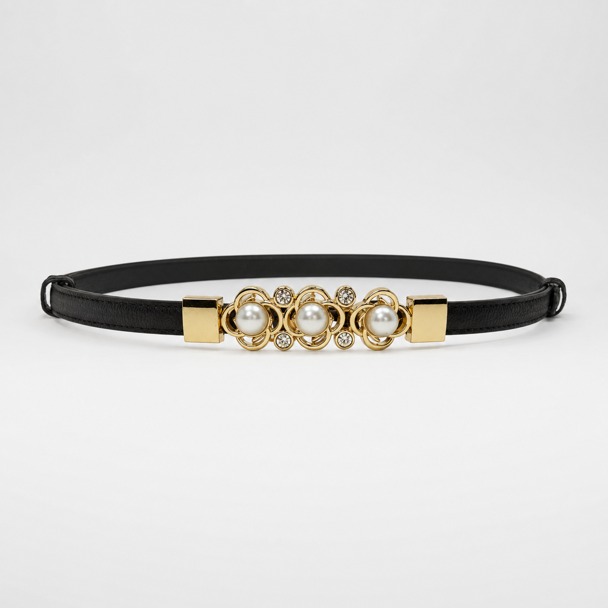 Cinto Três Pérolas Dourado