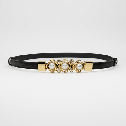 Cinto Três Pérolas Dourado