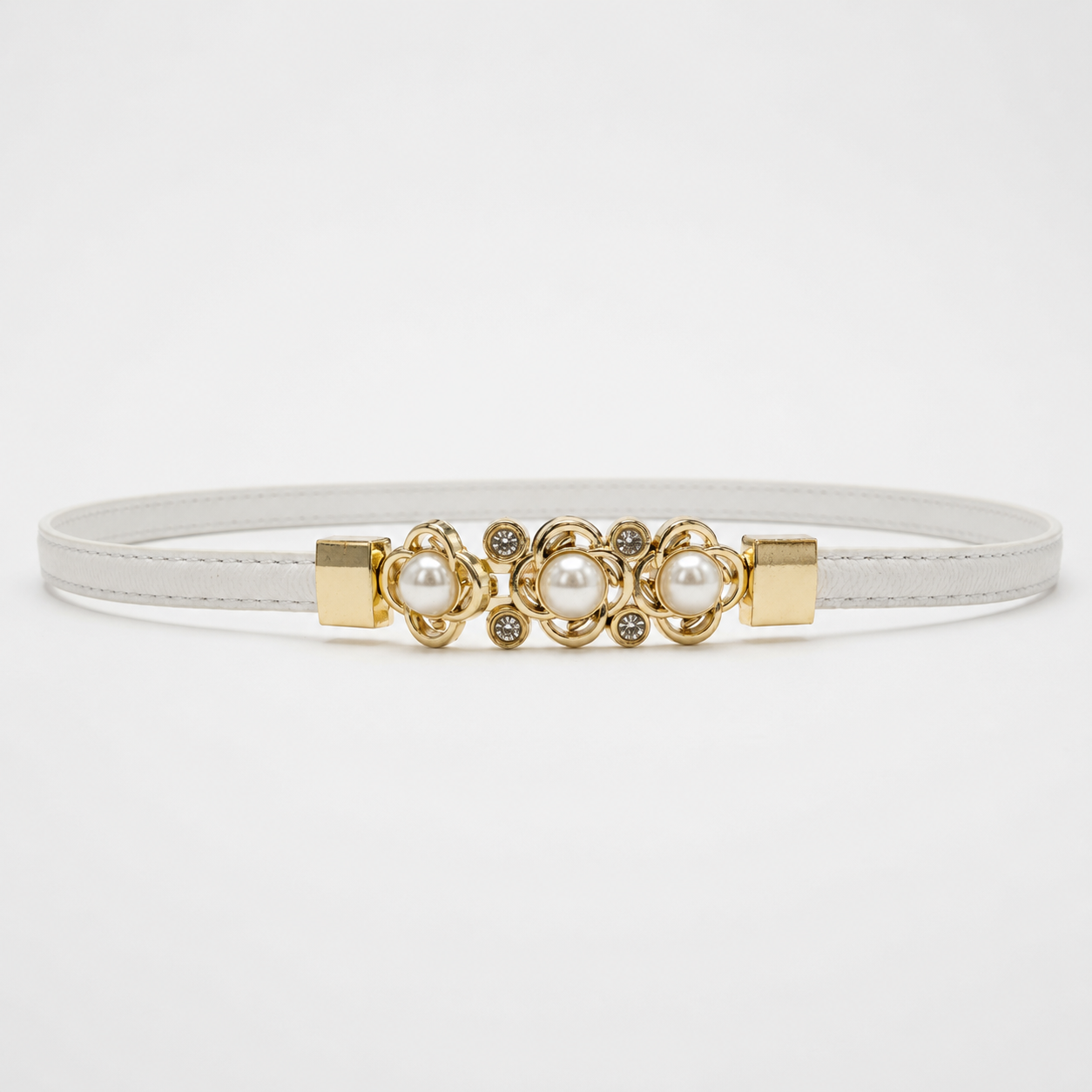 Cinto Três Pérolas Dourado