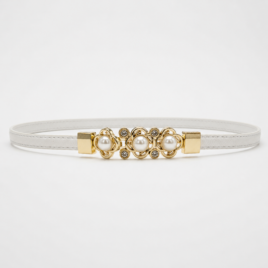 Cinto Três Pérolas Dourado