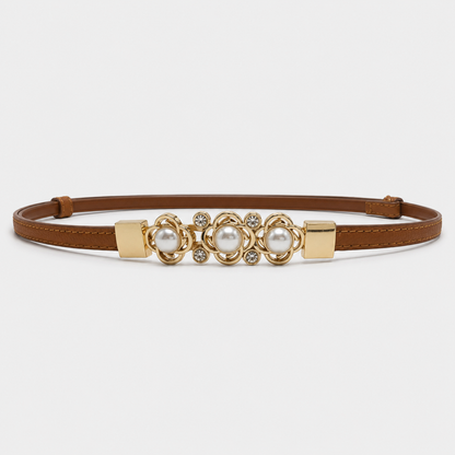 Cinto Três Pérolas Dourado