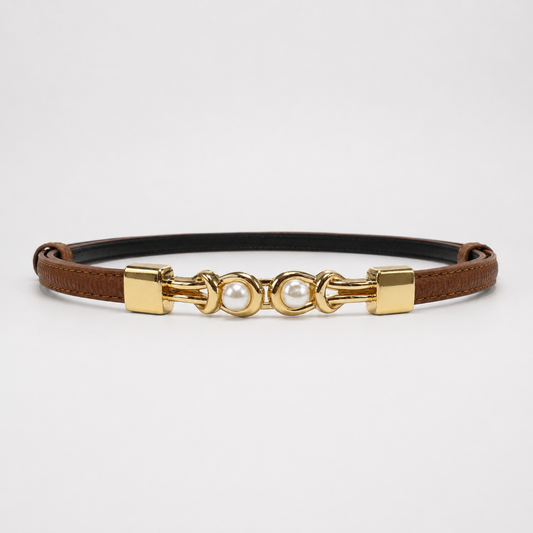Cinto Pérola Minimal Dourado