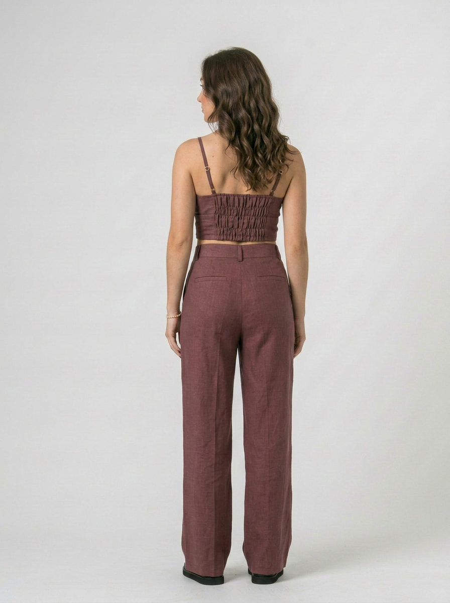 Cropped Alças Reguláveis em Marrante | Leluce
