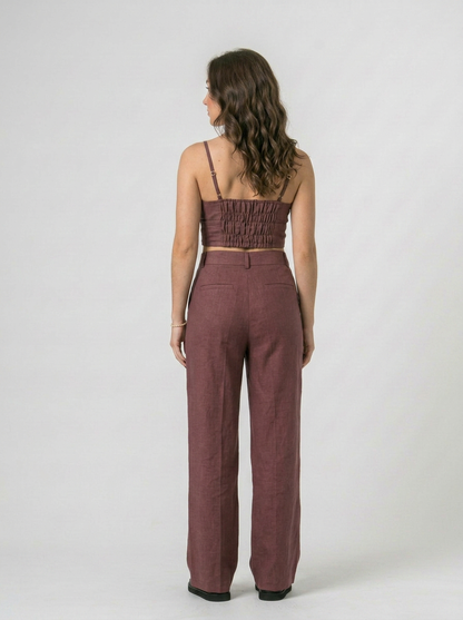 Cropped Alças Reguláveis em Marrante | Leluce