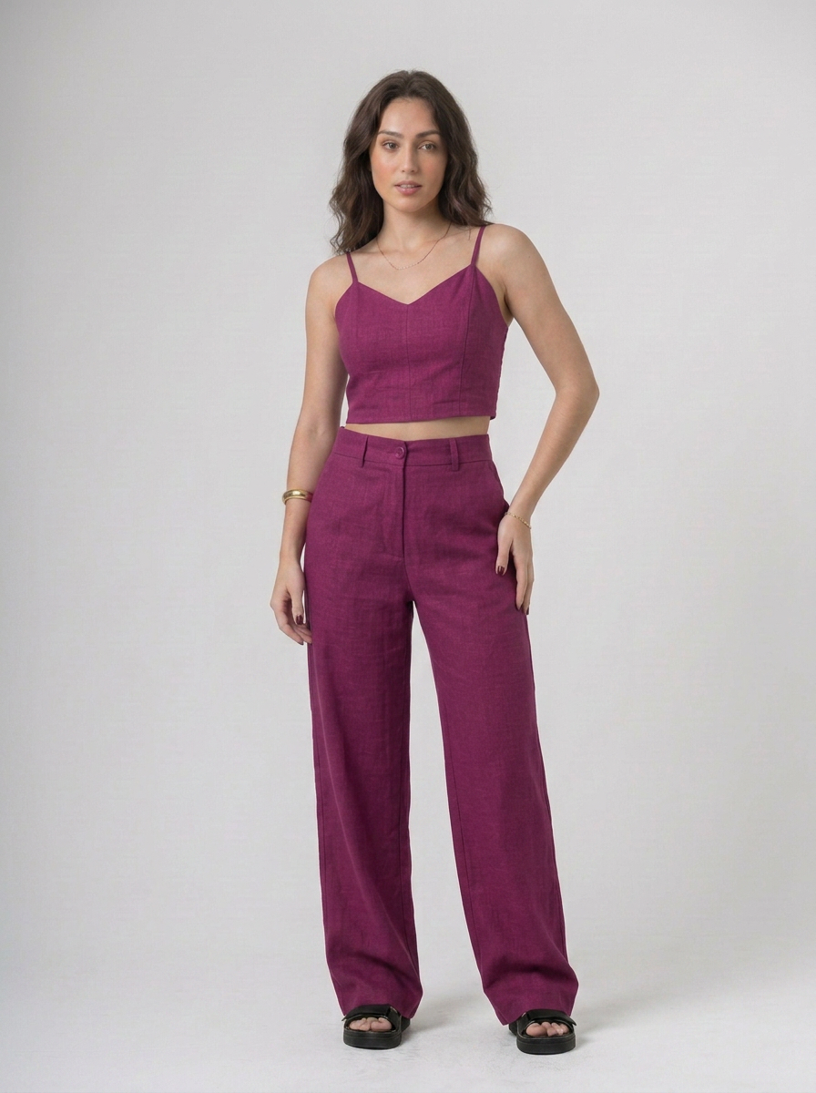 Cropped Alças Reguláveis em Marrante | Leluce