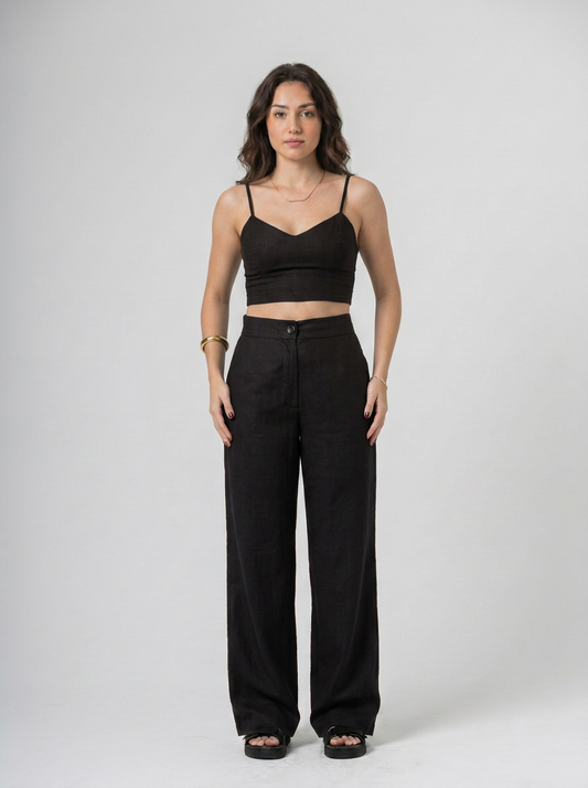 Cropped Alças Reguláveis em Marrante | Leluce
