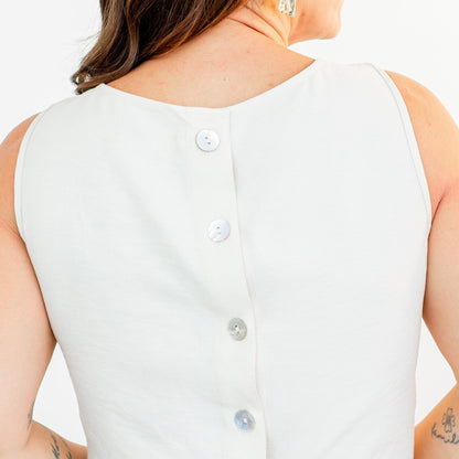 Blusa Regata Alfaiataria Minimal