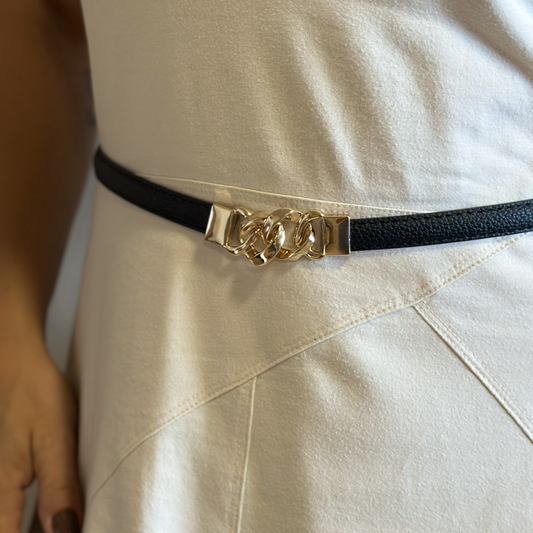 Cinto Fino em Couro Exclusivo