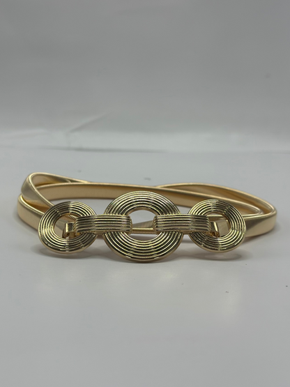 Cinto Feminino de Metal Fivela Redonda*