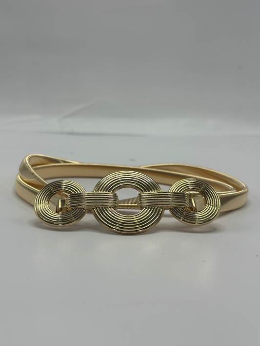 Cinto Feminino de Metal Fivela Redonda*