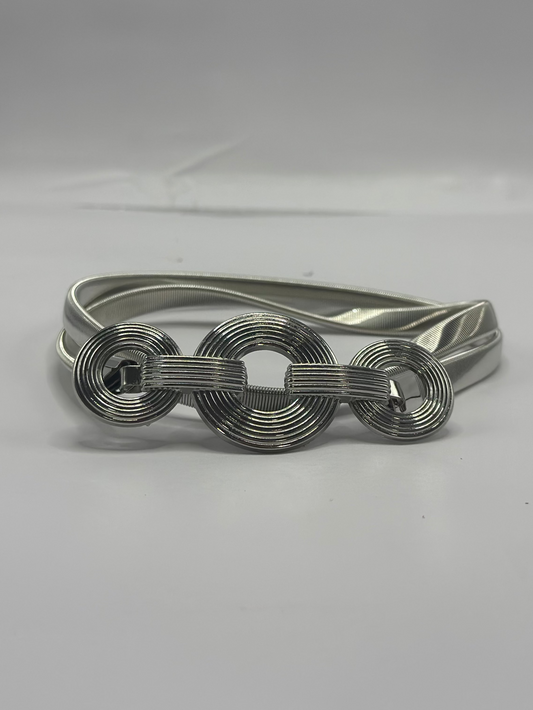 Cinto Feminino de Metal Fivela Redonda*