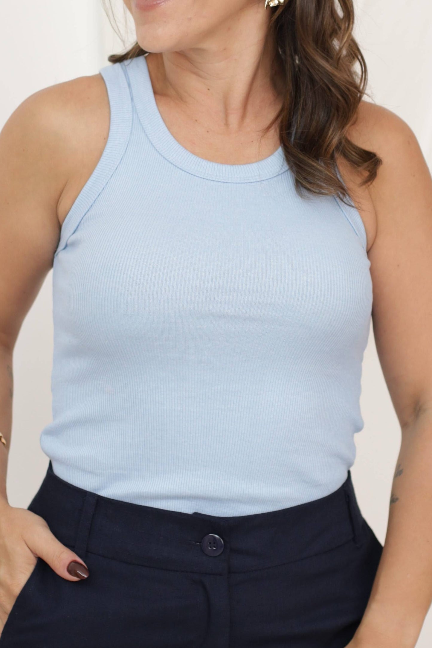 BLUSA REGATA CANELADA