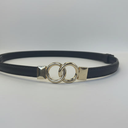 Cinto Fivela Dupla Dourada