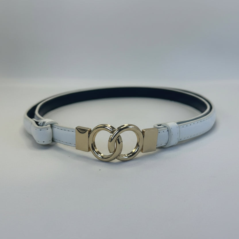 Cinto Fivela Dupla Dourada